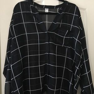 Sheer Old Navy dress shirt